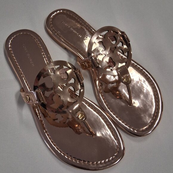 Tory Burch Shoes - Tory Burch Women’s Miller Sandals – Rose Gold – Size 6.5 US